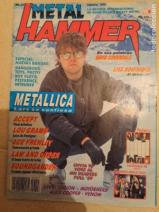 Music magazines: Revista metall hammer 1990