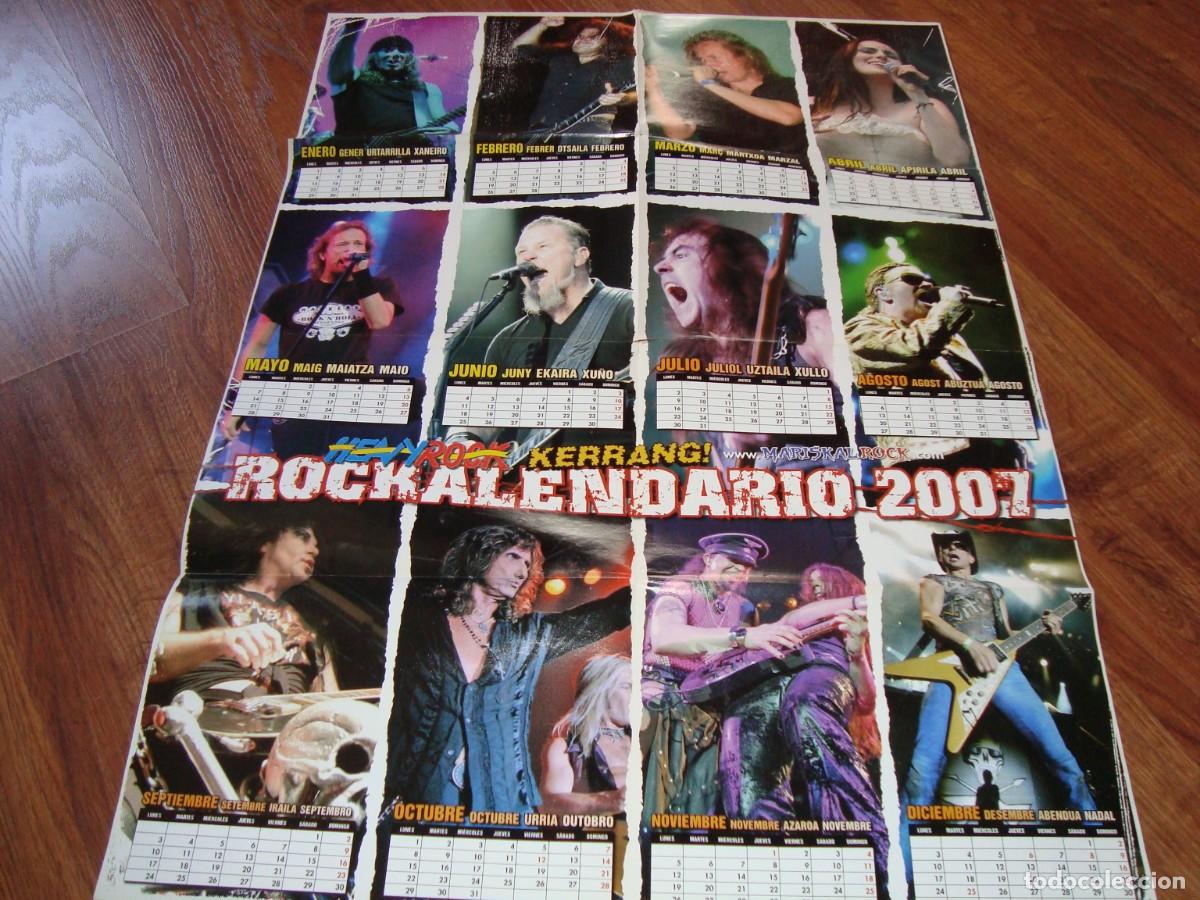Music magazines: poster rockalendario 2007 . revista heavy rock