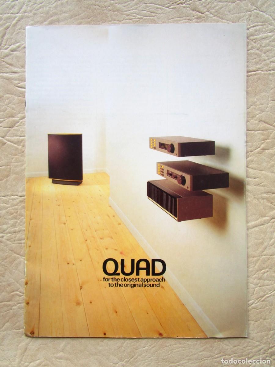 Revistas de m&uacute;sica: antiguo catalogo original amplificadores quad sound esl 63 44 34 fm4 405-2