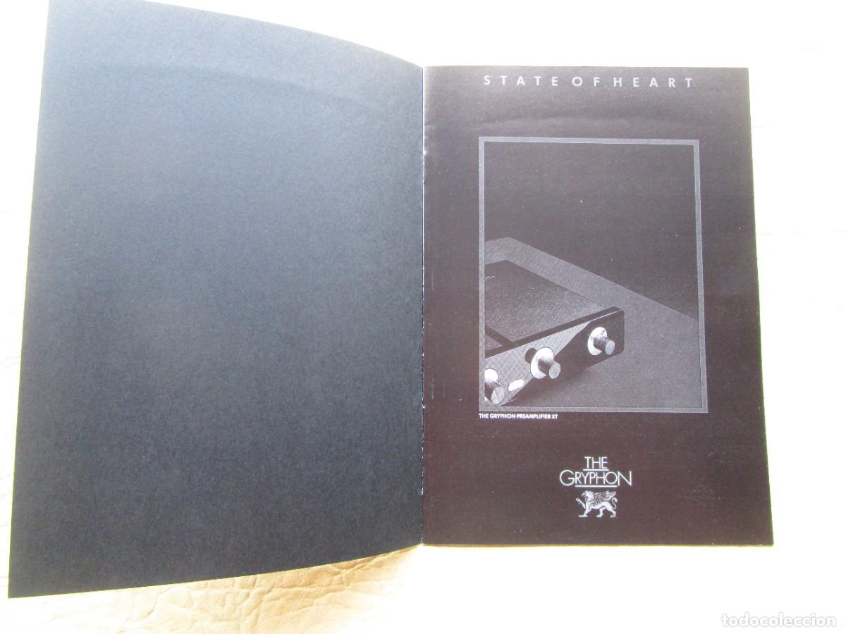 Revistas de m&uacute;sica: antiguo catalogo amplificador the gryphon original