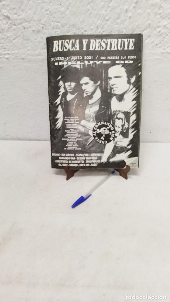 Magazines de musique: Antigua Revista Punk Original BUSCA Y DESTRUYE NUMERO JUNIO 2001 COMMAN SIN DIOS-HON SERVIUN-TEAPEL