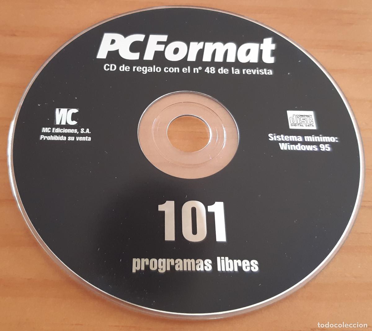 Revistas de m&uacute;sica: CD - PC FORMAT N&ordm; 48 - 101 PROGRAMAS LIBRES - MC EDICIONES S.A. - PERFECTO ESTADO - Foto 2