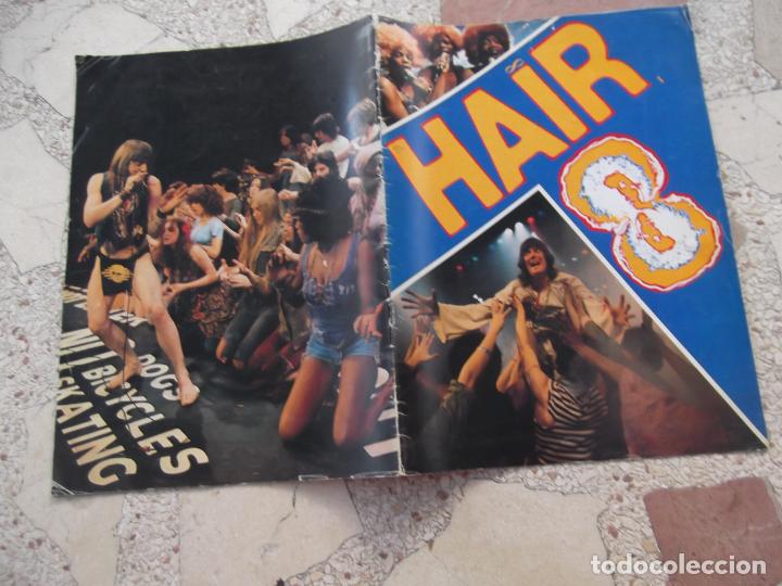 Magazines de musique: revista hair, dedicado en la obra reralizado teatro, 16 paginas , grandes fotos