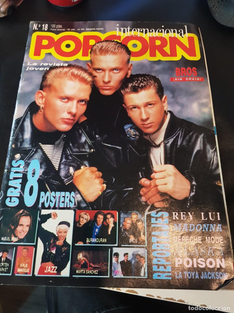 Revistas de m&uacute;sica: Revista musical popcorn Bros Madonna Depeche Mode Alaska poison
