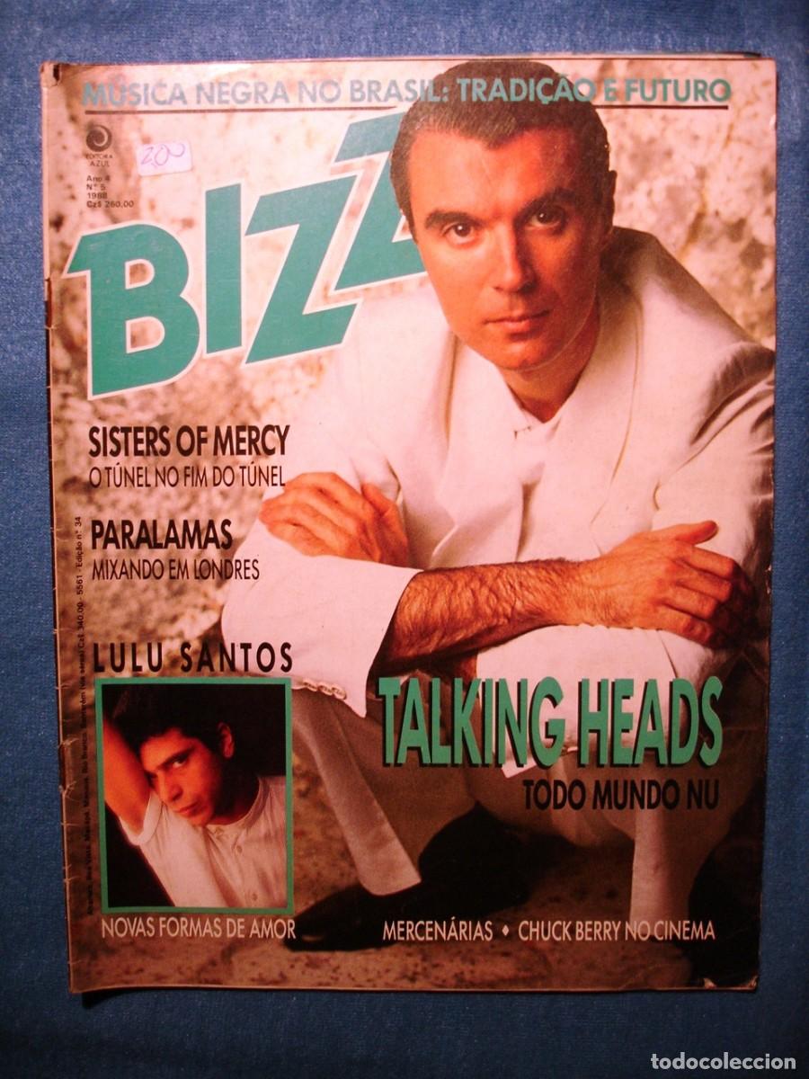 Music magazines: DAVID BYRNE TALKING HEADS Revista Bizz Brasil 1988