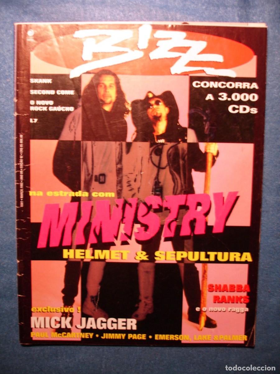 Music magazines: MINISTRY Revista BIZZ Brasil 1993