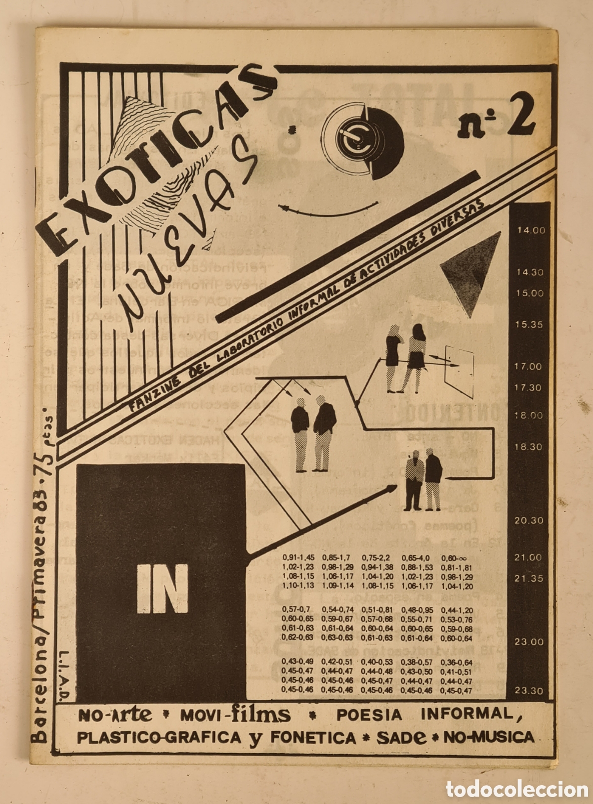 Magazines de musique: Ex&oacute;ticas Nuevas n&uacute;m. 2 Fanzin de No Arte Total Laboratorio Informal Actividades Diversas