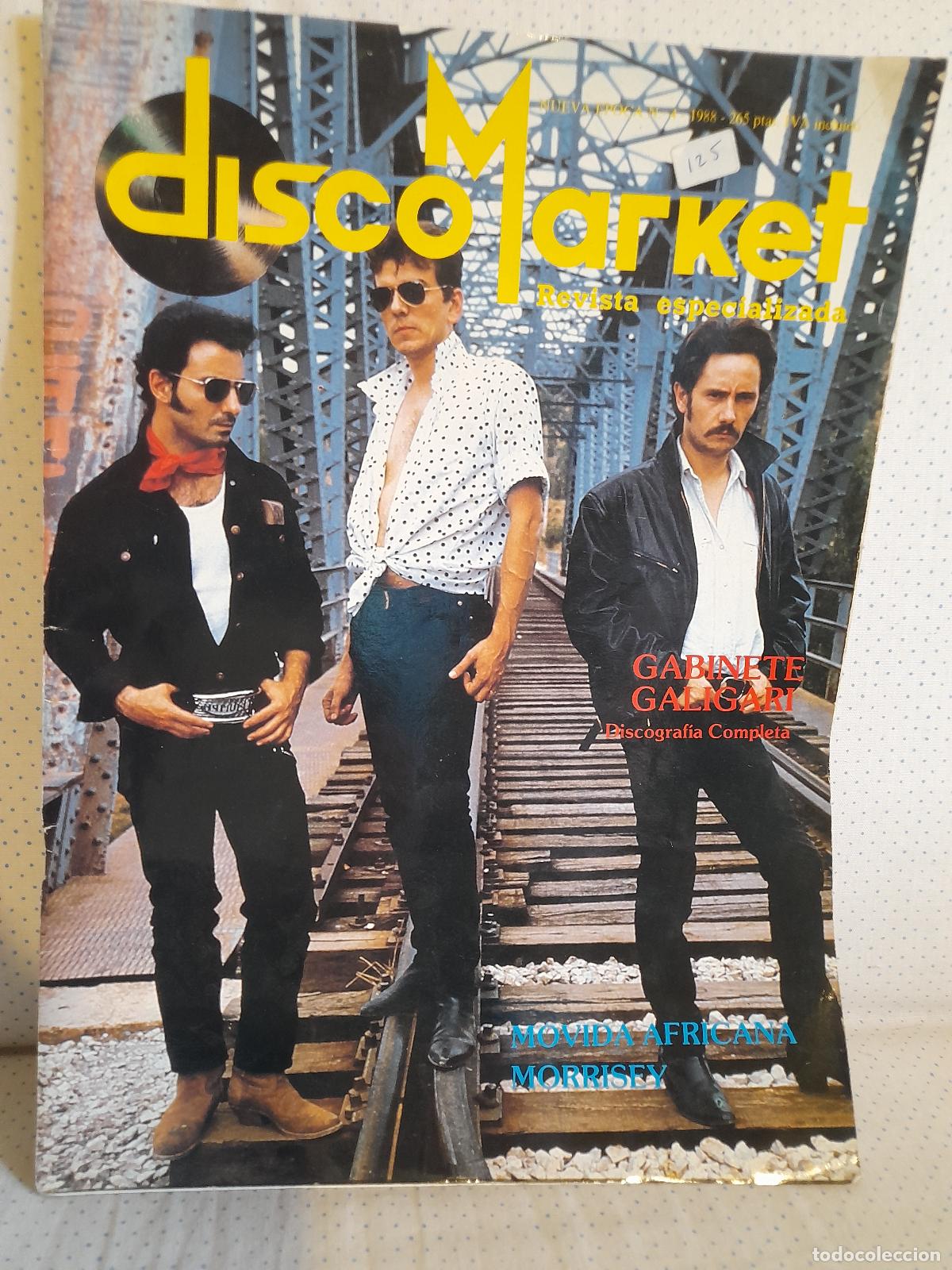 Music magazines: GABINETE GALIGARI Morrisey RE. E.M.y Otros.- DISCO MARKET 1986 Como Nuevo y Completo. Ver Fotos