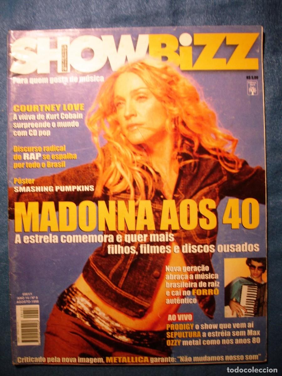 Revistas de m&uacute;sica: MADONNA Revista SHOWBIZZ Brasil 1998