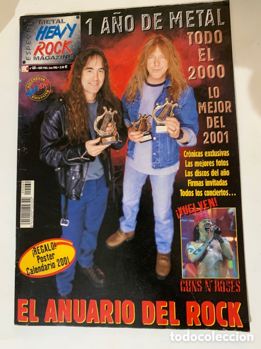 Magazines de musique: Revista Heavy rock Metal Magazine especial n&ordm; 60 completa con posters