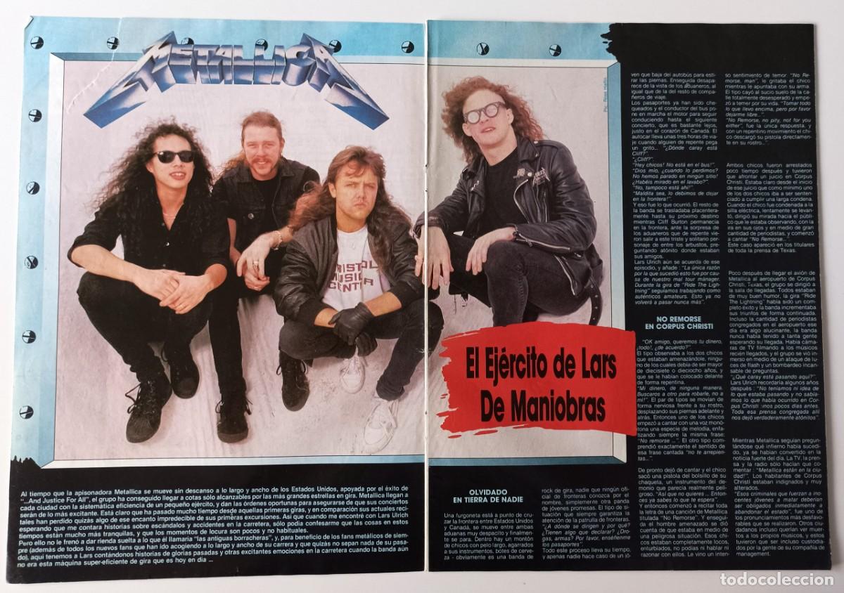 metallica - recorte revista clipping entrevista - Compra venta en  todocoleccion