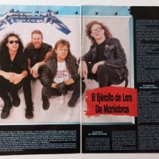 Revistas de música: METALLICA - RECORTE REVISTA CLIPPING ENTREVISTA 4 PAGINAS
