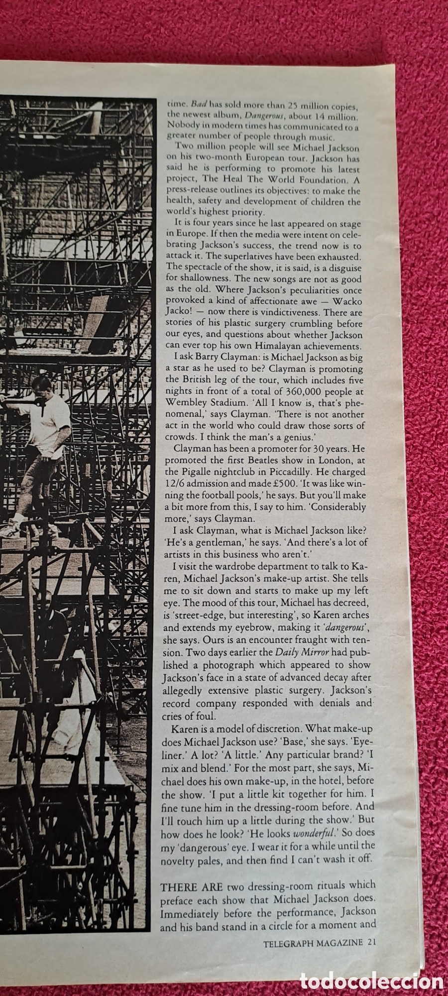 Revistas de m&uacute;sica: REVISTA &rdquo;MICHAEL JACKSON&rdquo; 1992 - Foto 10