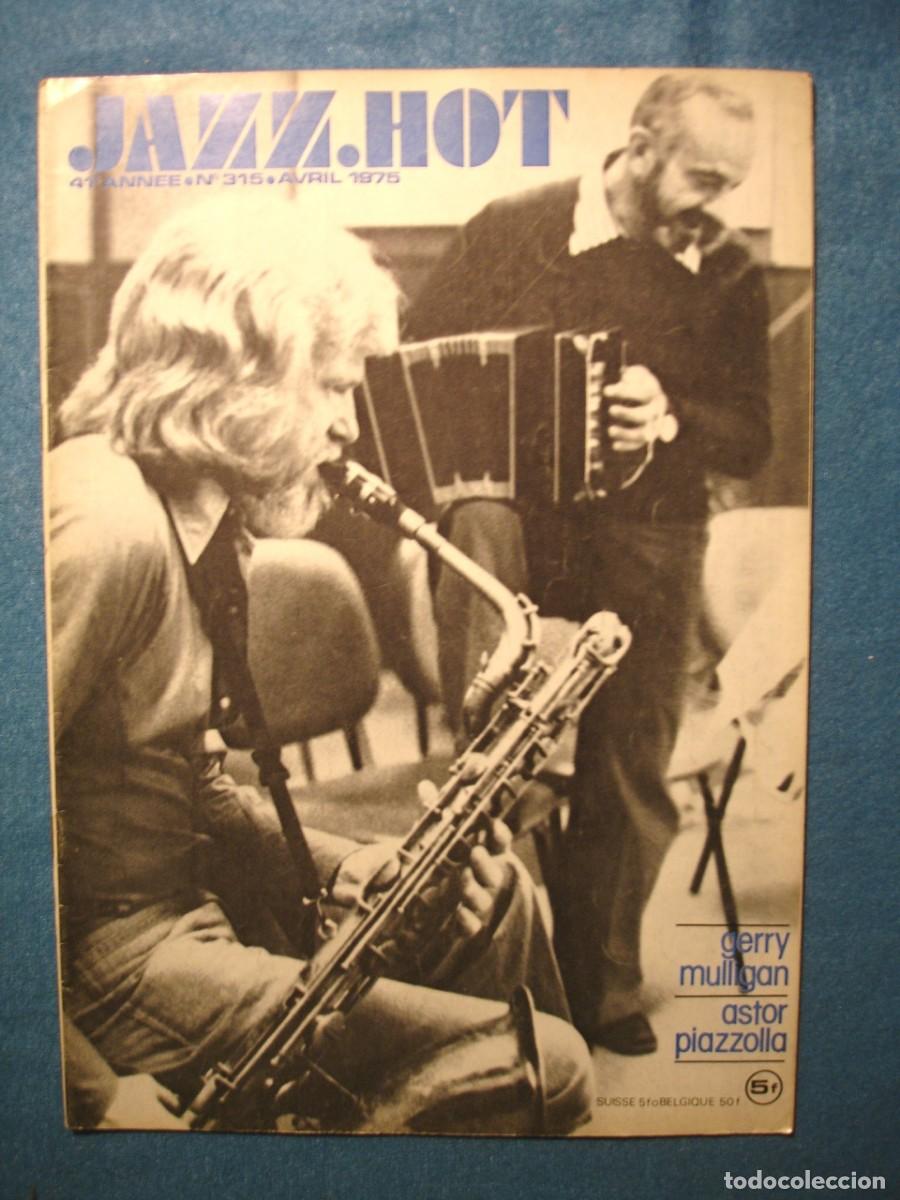 Revistas de m&uacute;sica: ASTOR PIAZZOLLA Gerry Mulligan Revista JAZZ HOT Francia 1975