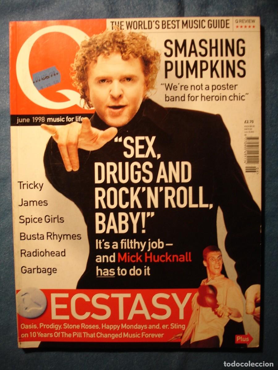 Revistas de m&uacute;sica: SIMPLY RED Hucknall S. Pumpkins Radiohead Revista Q Inglaterra 1998
