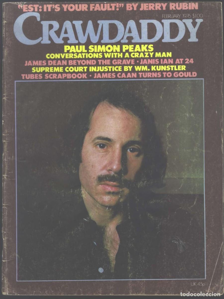 Revistas de m&uacute;sica: PAUL SIMON James Dean The Tubes Revista CRAWDADDY USA 1976