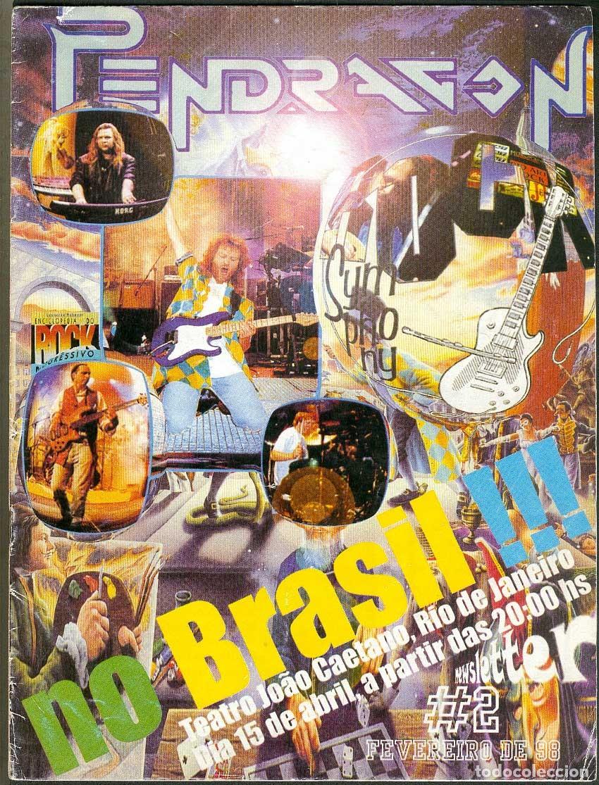 Revistas de m&uacute;sica: PENDRAGON Prog Rock Programa de gira Brasil 1988