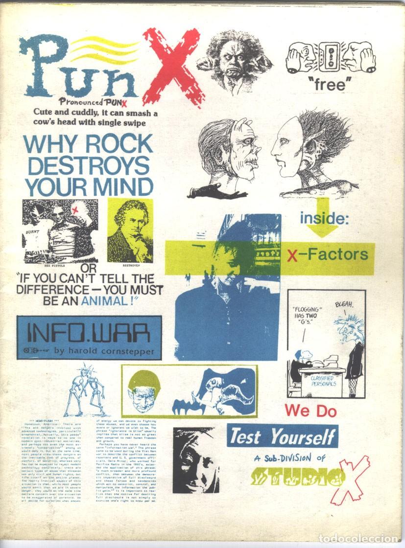 Revistas de m&uacute;sica: Revista PUNX Punk magazine Cabaret Voltaire USA a&ntilde;os '80