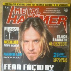 Revistas de música: REVISTA METAL HAMMER Nº 161 (FEAR FACTORY, METALLICA, PARADISE LOST...)