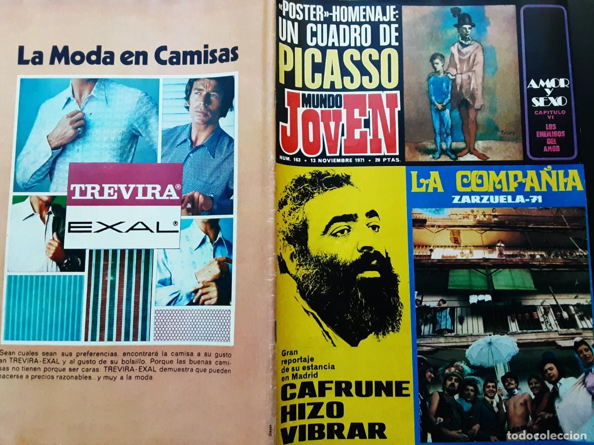 Music magazines: REVISTA MUNDO JOVEN N⁰ 163 NOVIEMBRE 1971 CAFRUNE, LA COMPA&Ntilde;&Iacute;A
