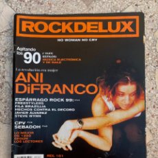 Revistas de música: ROCKDELUX Nº 161. SIN CD. ANI DIFRANCO. ESPARRAGO ROCK 99. JIMI TENOR. JABIER MUGURUZA.