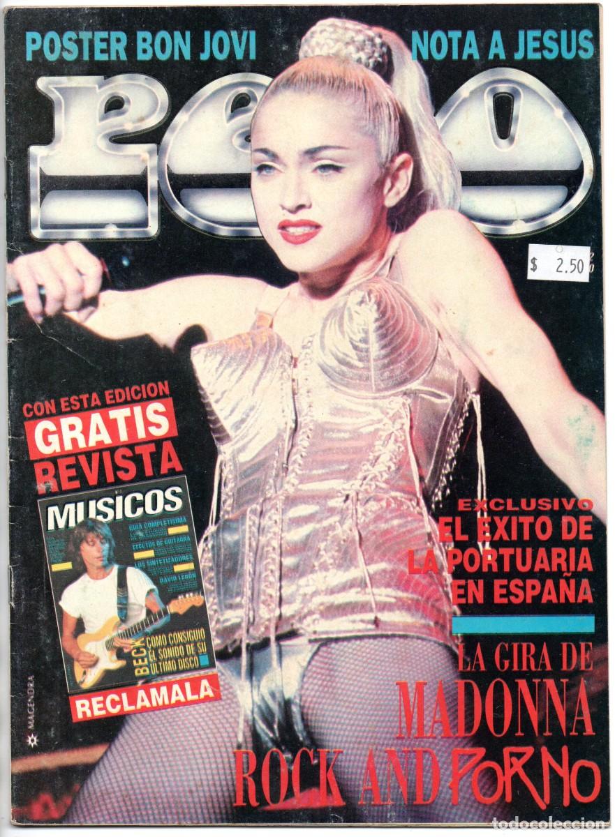 Revistas de m&uacute;sica: Revista Pelo 372 Agosto 1990 Argentina Madonna Jesus & Mary Chain Peter Murphy The Mission Virus