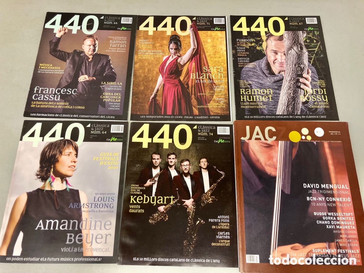 Magazines de musique: 6 REVISTES M&Uacute;SICA / CL&Agrave;SSICA&JAZZ 440 + JA&Ccedil;
