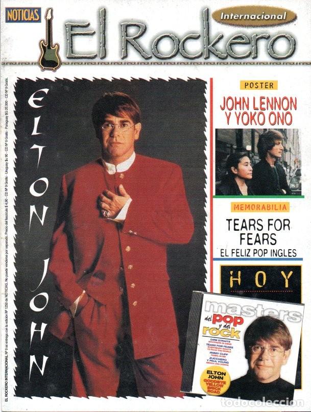 Revistas de m&uacute;sica: El Rockero 9 Suplemento Revista Noticias Argentina Elton John Tears For Fears Lennon Elvis Presley