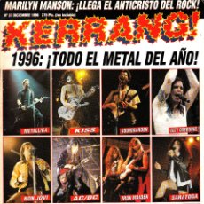 Riviste di musica: REVISTA KERRANG NUMERO 37 1996 TODO EL METAL DEL AÑO