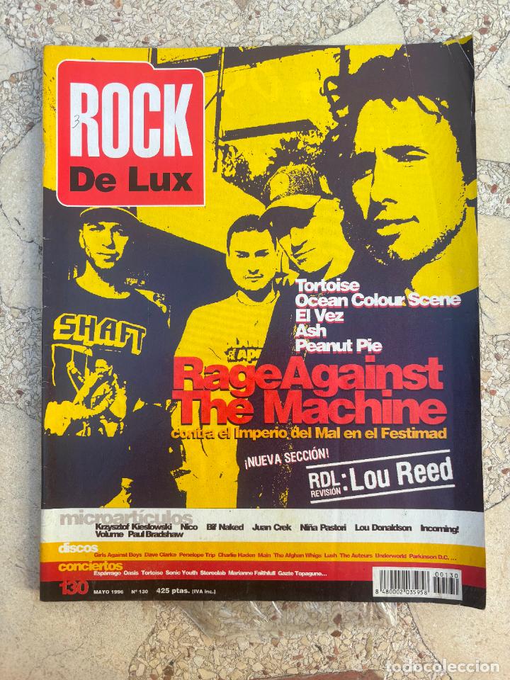 Revistas de m&uacute;sica: ROCK DE LUX N&ordm; 130. RAGE AGAINST THE MACHINE. TORTOISE. OCEAN COLOUR SCENE. EL VEZ. ASH.