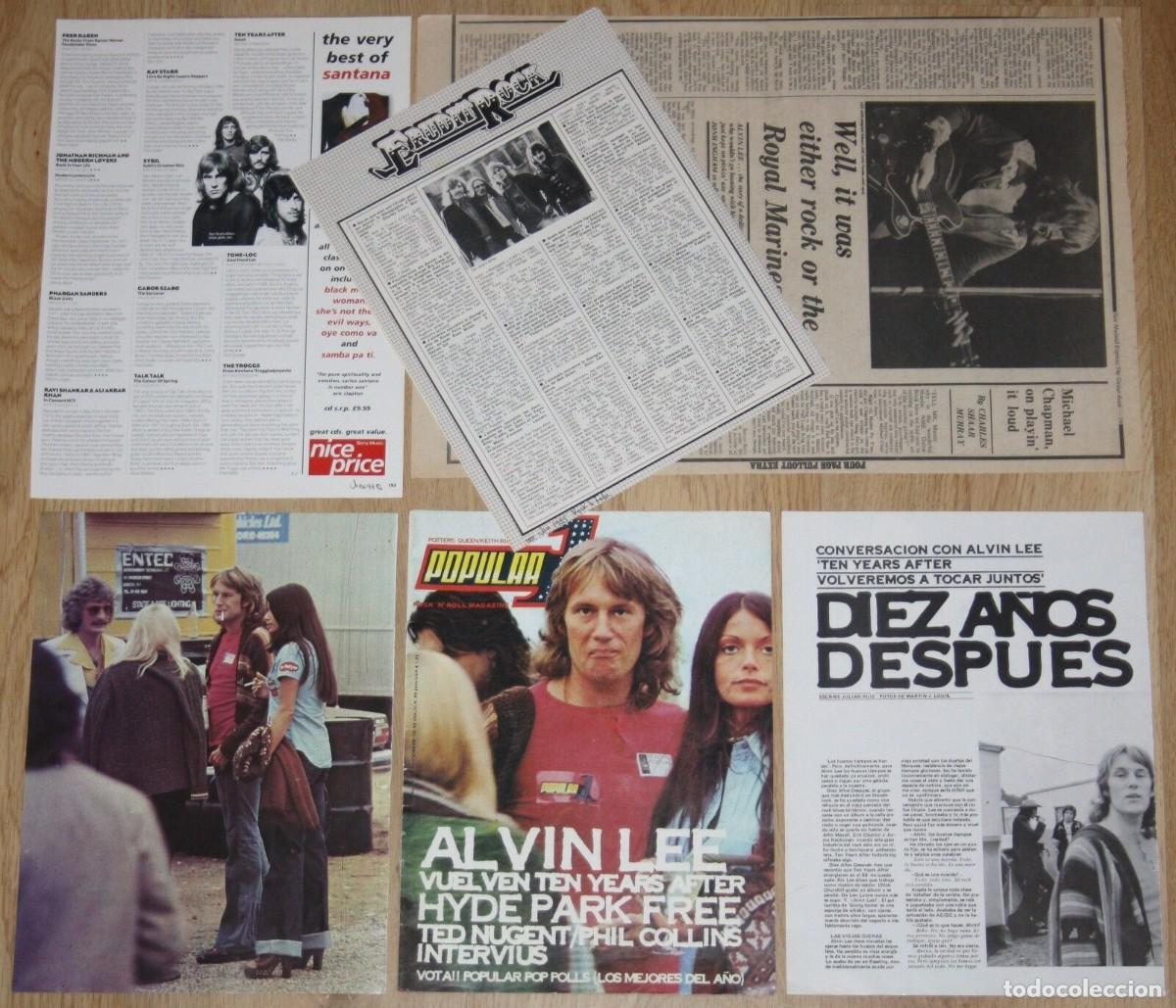 Music magazines: TEN YEARS AFTER Alvin Lee lote prensa clippings 1970s magazine articles photos music rock