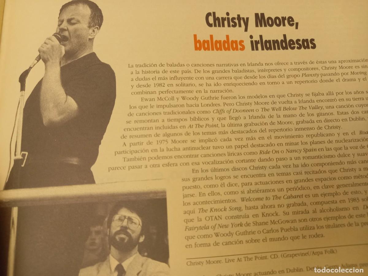 Magazines de musique: CHRISTY MOORE, BALADAS IRLANDESAS. PEQUE&Ntilde;O RECORTE EXTRA&Iacute;DO DE HIKA FEBRERO 1995