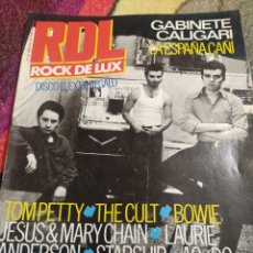 Revistas de música: ROCK DE LUX 1986 GABINETE CALIGARI THE CULT AC/DC