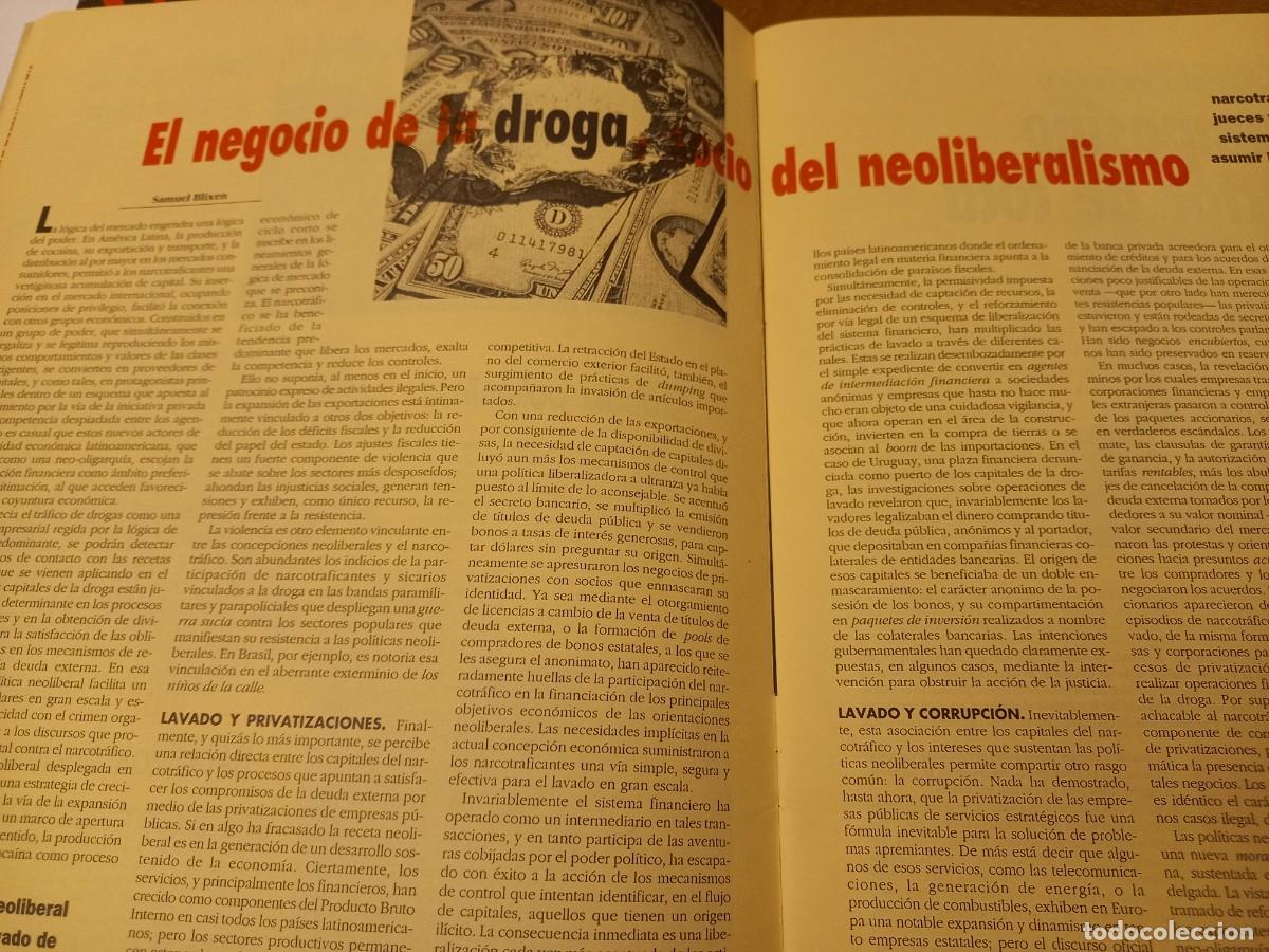 Magazines de musique: EL NEGOCIO DE LA DROGA, SOCIO DEL NEOLIBERALISMO. EXTRA&Iacute;DO DE HIKA MARZO 1995