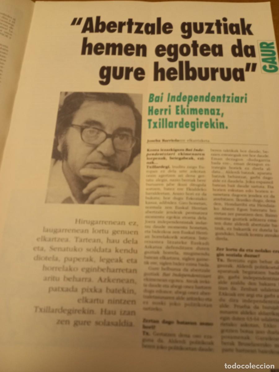 Magazines de musique: TXILLARDEGIREKIN BAI INDEPENDENTZIARI BURUZ ELKARRIZKETA . HIKA ABRIL 1992