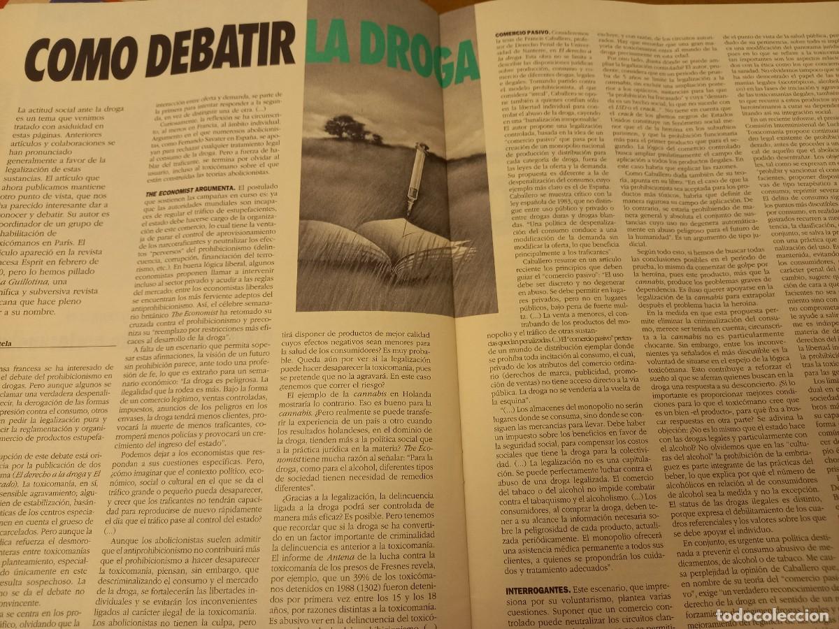 Magazines de musique: CONTRA LA LEGALIZACI&Oacute;N DE LAS DROGAS. HIKA ABRIL 1992