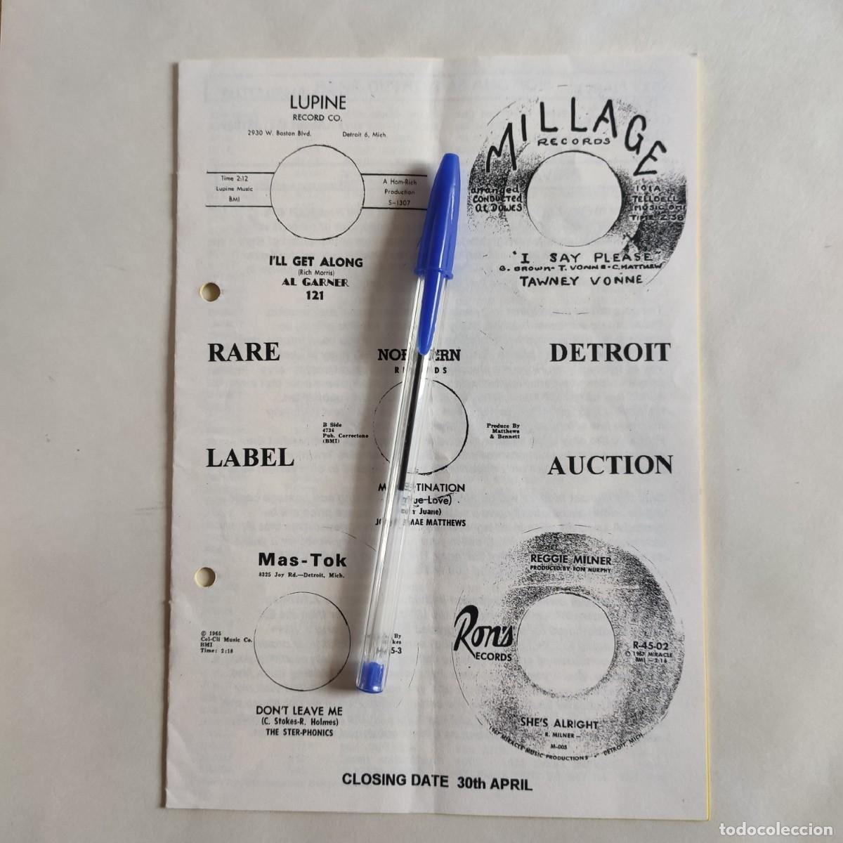 Magazines de musique: ADDEY PIERCE * ABRIL 1996 * RARE SOUL AUCTION LIST