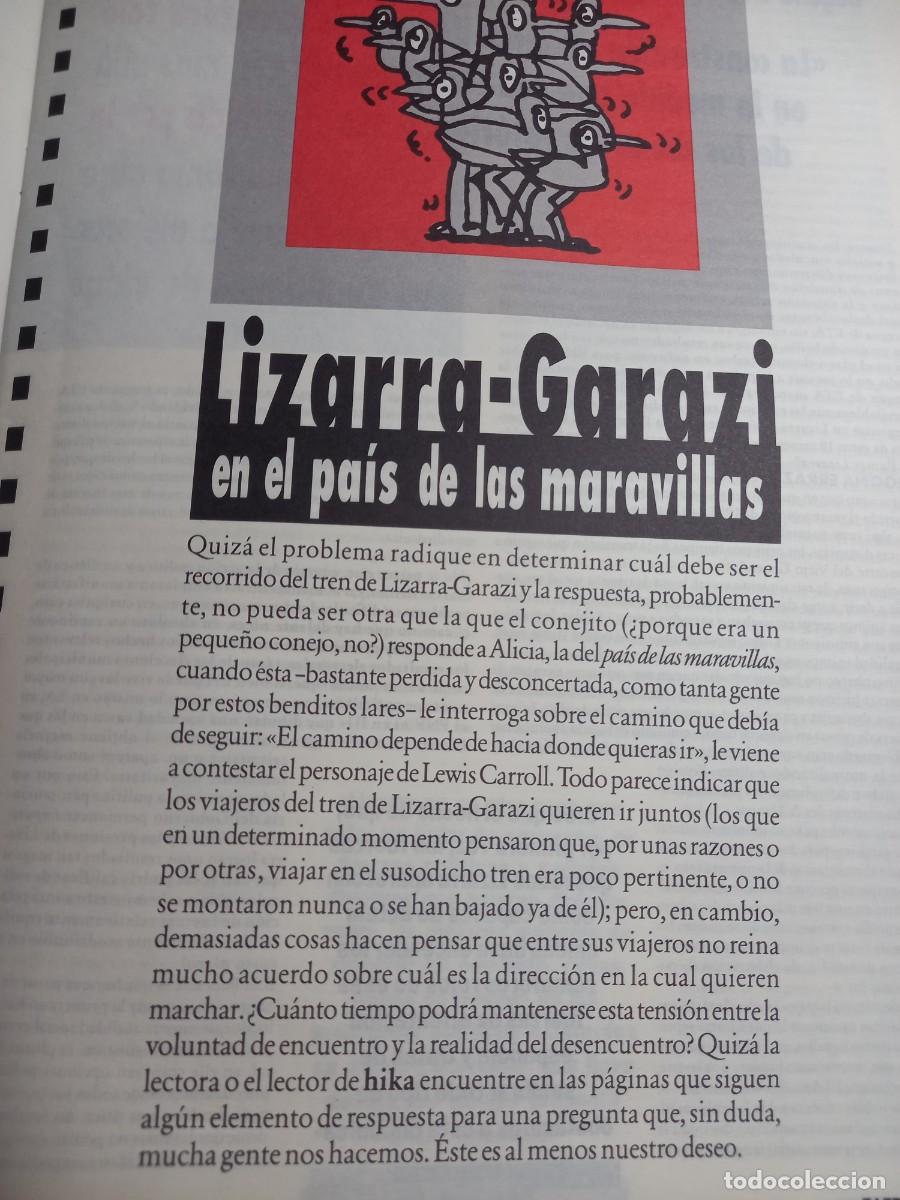 Magazines de musique: AN&Aacute;LISIS DE LOS ACUERDO DE LIZARRA-GARAZI PARA LA PACIFICACI&Oacute;N. 11 PAGS. EXTRA&Iacute;DO DE HIKA ABRIL 2000