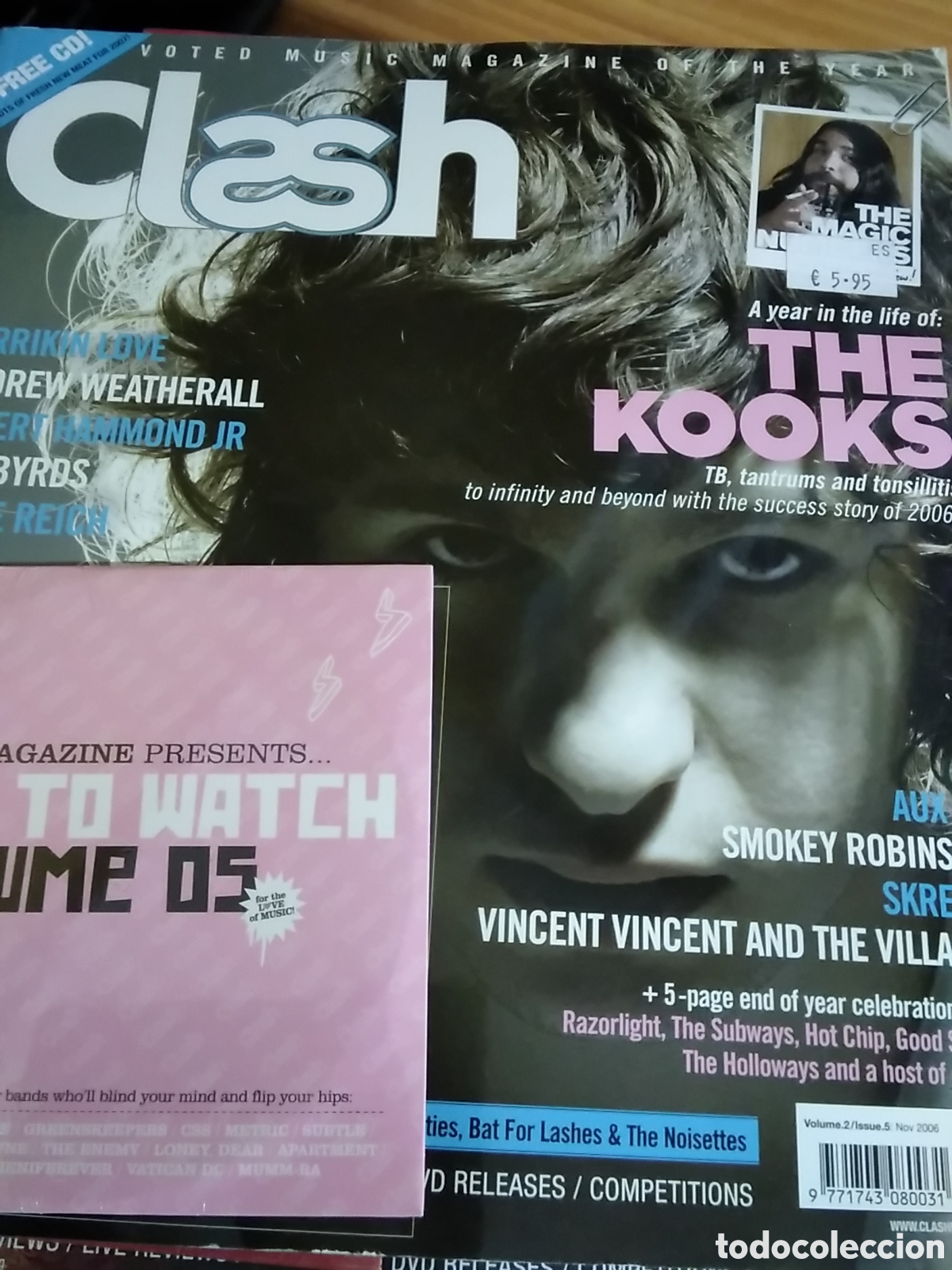 Magazines de musique: Clash revista musical inglesa 2006 noviembre incluye cd one to watch