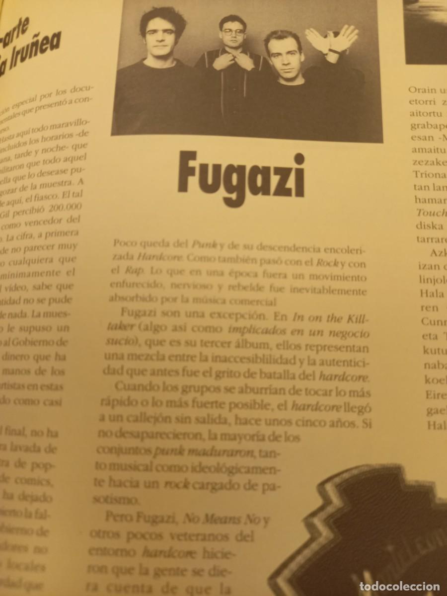 Magazines de musique: NUEVO DISCO DEL GRUPO HARDCORE FUGAZI. EXTRA&Iacute;DO DE HIKA NOVIEMBRE 1993
