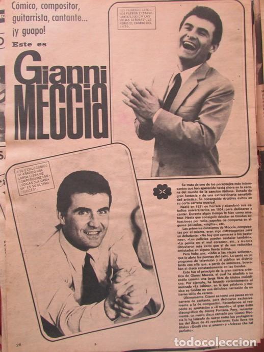 Magazines de musique: RECORTE REVISTA FANS 59 1966 LEWIS RICH, GIANNI MECCIA