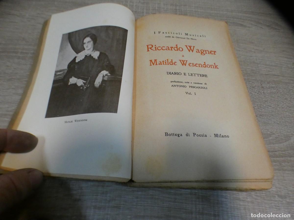 Magazines de musique: ARKANSAS1980 MUSICA LIBRO PARTIDO INTONSO DIARIO CARTAS WAGNER EN ITALIANO 1925