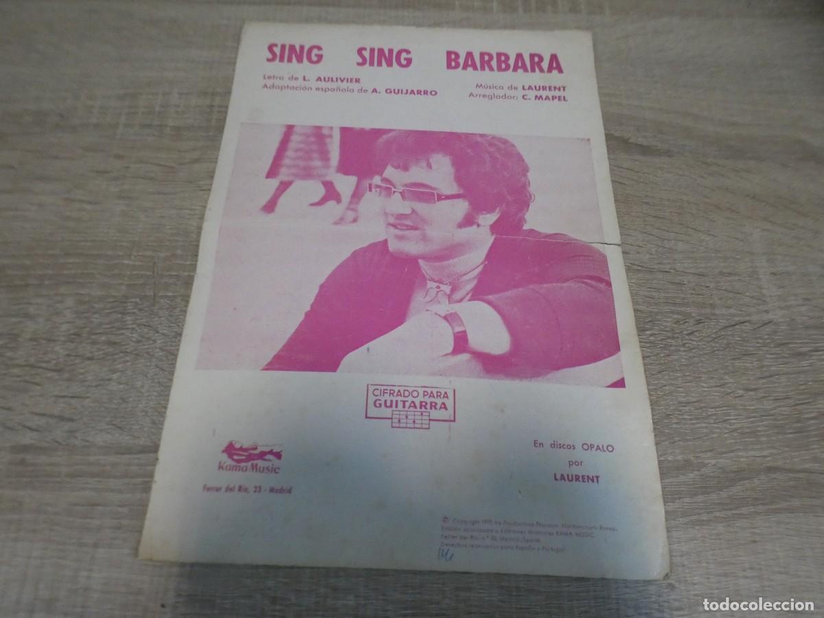 Magazines de musique: ARKANSAS1980 MUSICA ESTADO OK PARTITURA SING SING BARBARA MUSICA DE LAURENT