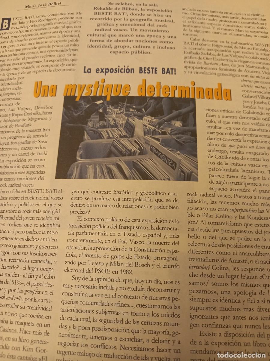Music magazines: BESTE BAT, EXPOSICI&Oacute;N SOBRE LA HISTORIA DEL ROCK RADIKAL VASCO. EXTRA&Iacute;DO DE HIKA DICIEMBRE 2004