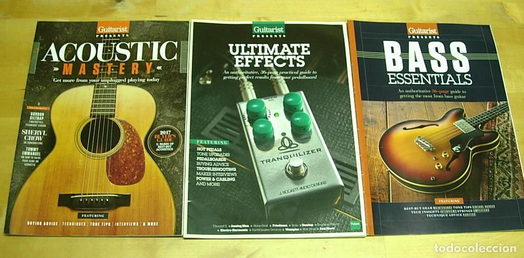 Revistas de m&uacute;sica: Lote 3 Suplementos de la revista Inglesa musical t&eacute;cnica GUITARIST