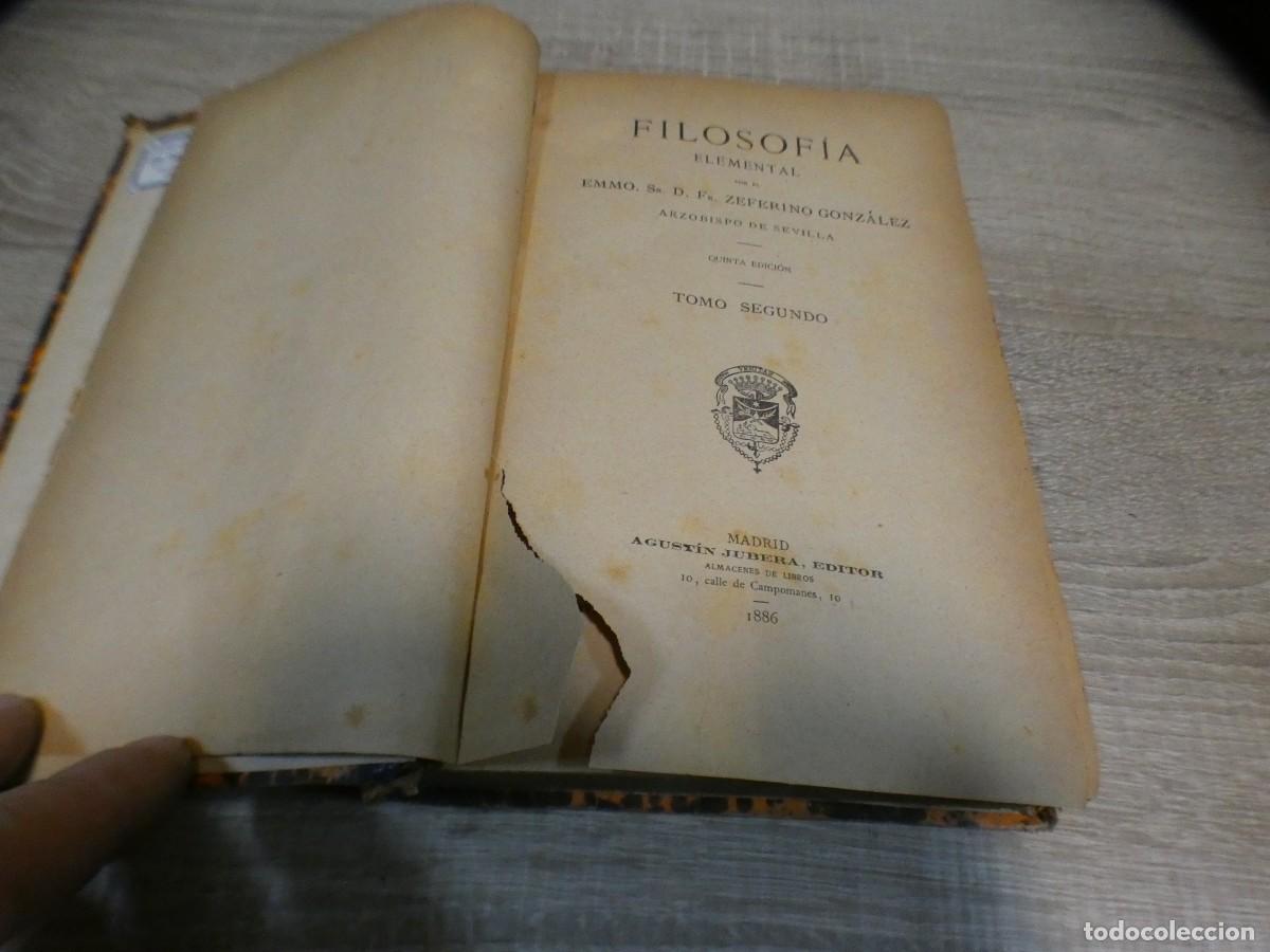 Magazines de musique: ARKANSAS1980 MANUALES ESTADO OK FILOSOFIA ELEMENTAL 5A EDICION TOMO SEGUNDO 1886 MANCHAS OXIDO
