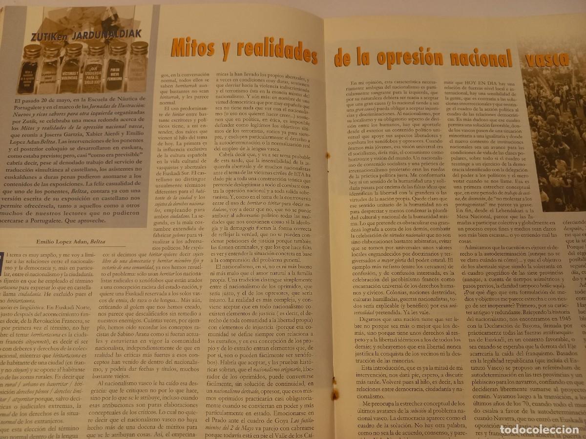 Magazines de musique: &rdquo;BELTZA&rdquo;: MITOS Y REALIDADES DE LA OPRESI&Oacute;N NACIONAL VASCA. 4 PAGS. EXTRA&Iacute;DO DE HIKA JUNIO 2006
