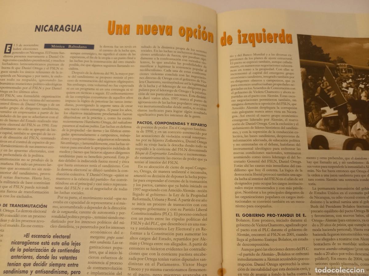 Magazines de musique: NICARAGUA: OPCI&Oacute;N DE IZQUIERDA FRENTE A LA DERECHIZACI&Oacute;N DEL SANDINISMO. EXTRA&Iacute;DO DE HIKA JUNIO 2006