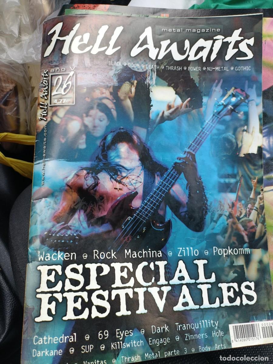 Magazines de musique: Poster + dosier REVISTA HELL AWAITS 26
