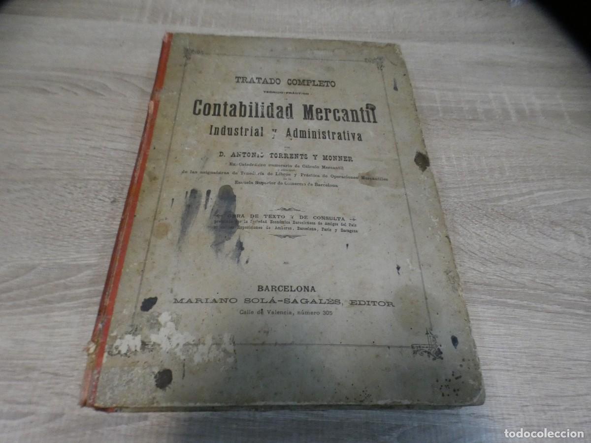 Magazines de musique: ARKANSAS1980 MANUALES ESTADO OK TRATADO COMPLETO CONTABILIDAD MERCANTIL 1885 MANCHAS TAPA